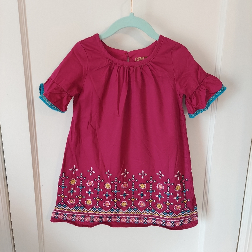 Boho Embroidered Oshkosh Dress